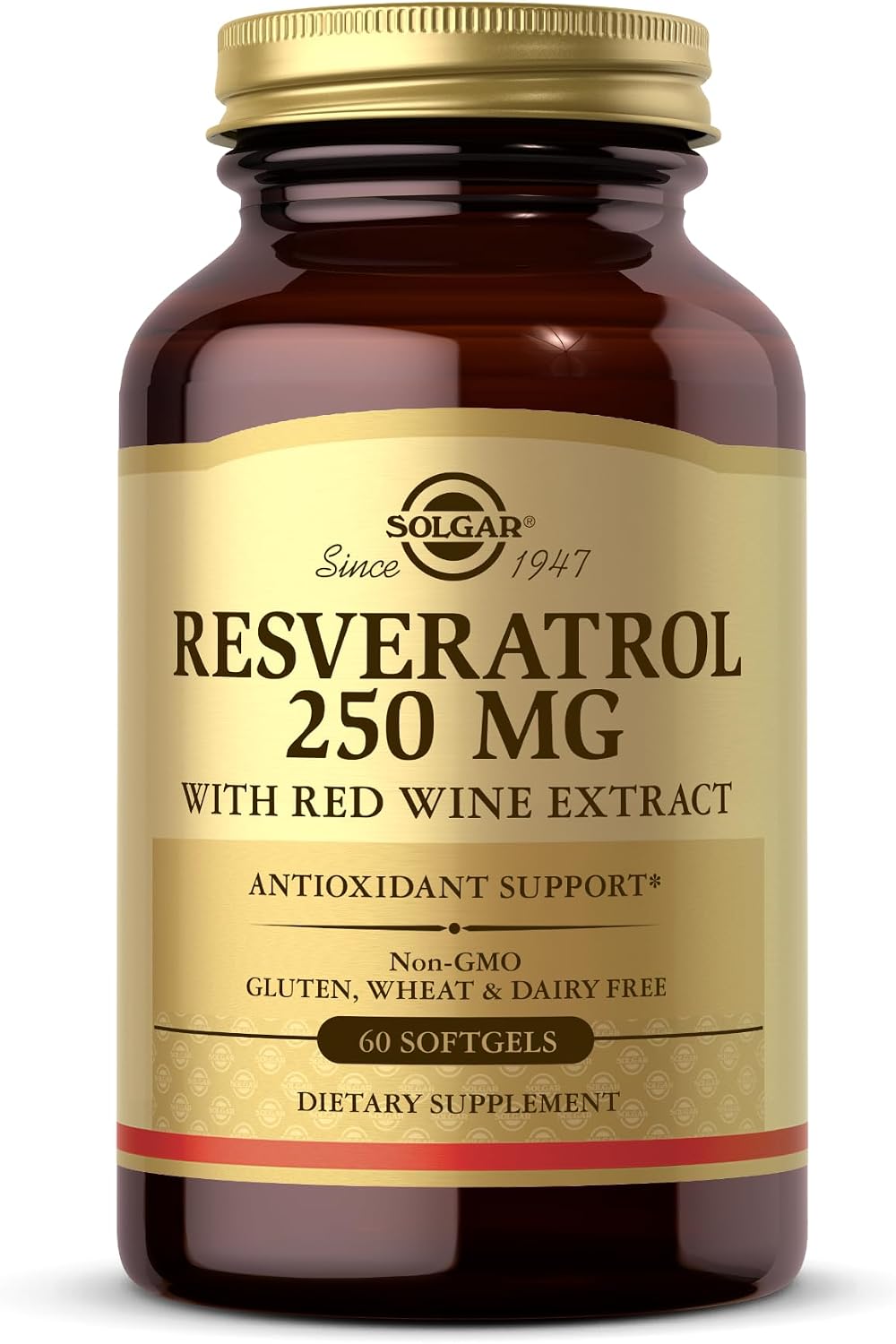 Solgar Resveratrol 250 mg, 60 Softgels