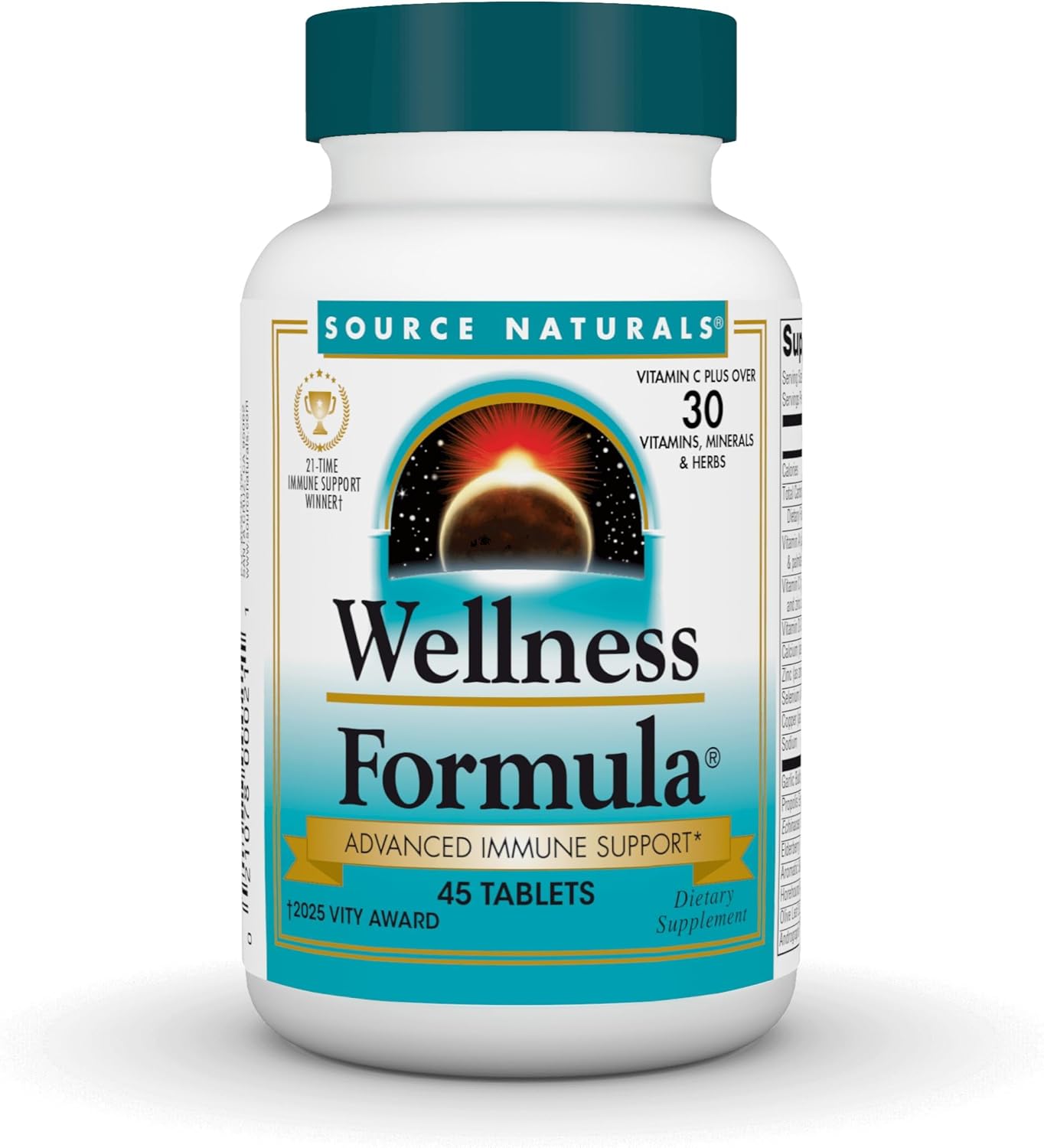 Source Naturals Wellness Formula – Bio-Aligned Immune Support – 180 Tablets