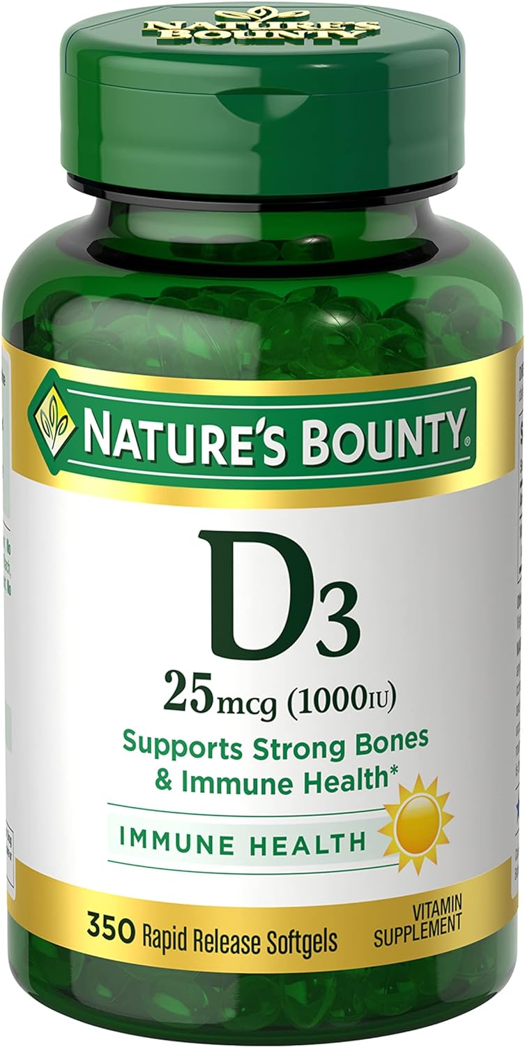 Nature's Bounty Vitamin D3 1000 IU Softgels