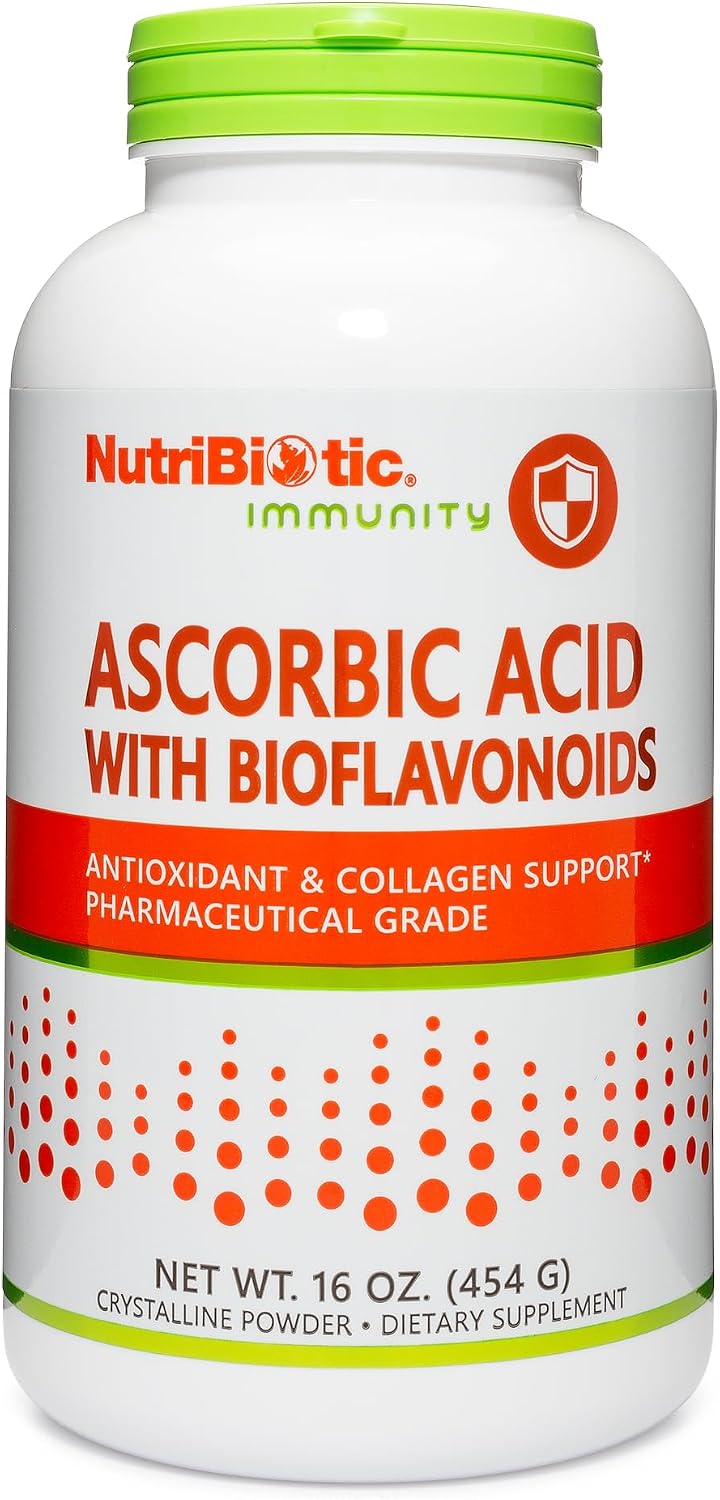 NutriBiotic Ascorbic Acid with Bioflavonoids Powder, 454 g (16 oz)
