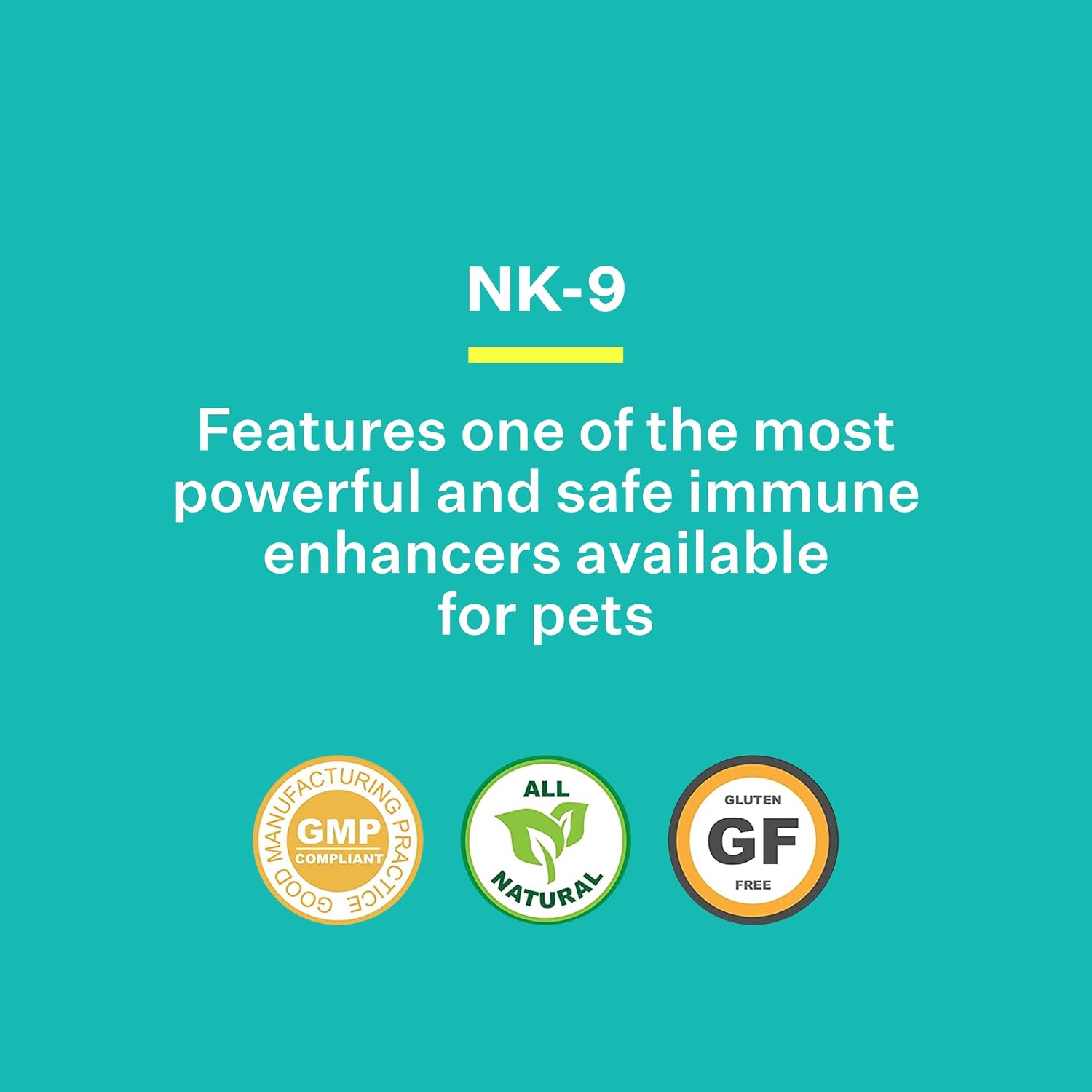 American BioSciences NK-9 AHCC Supplement for Dogs & Cats – Immune Support – 30 Capsules
