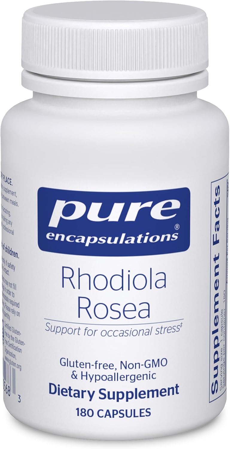 Pure Encapsulations Rhodiola Rosea – Adaptogen Stress Supplement, 180 Capsules