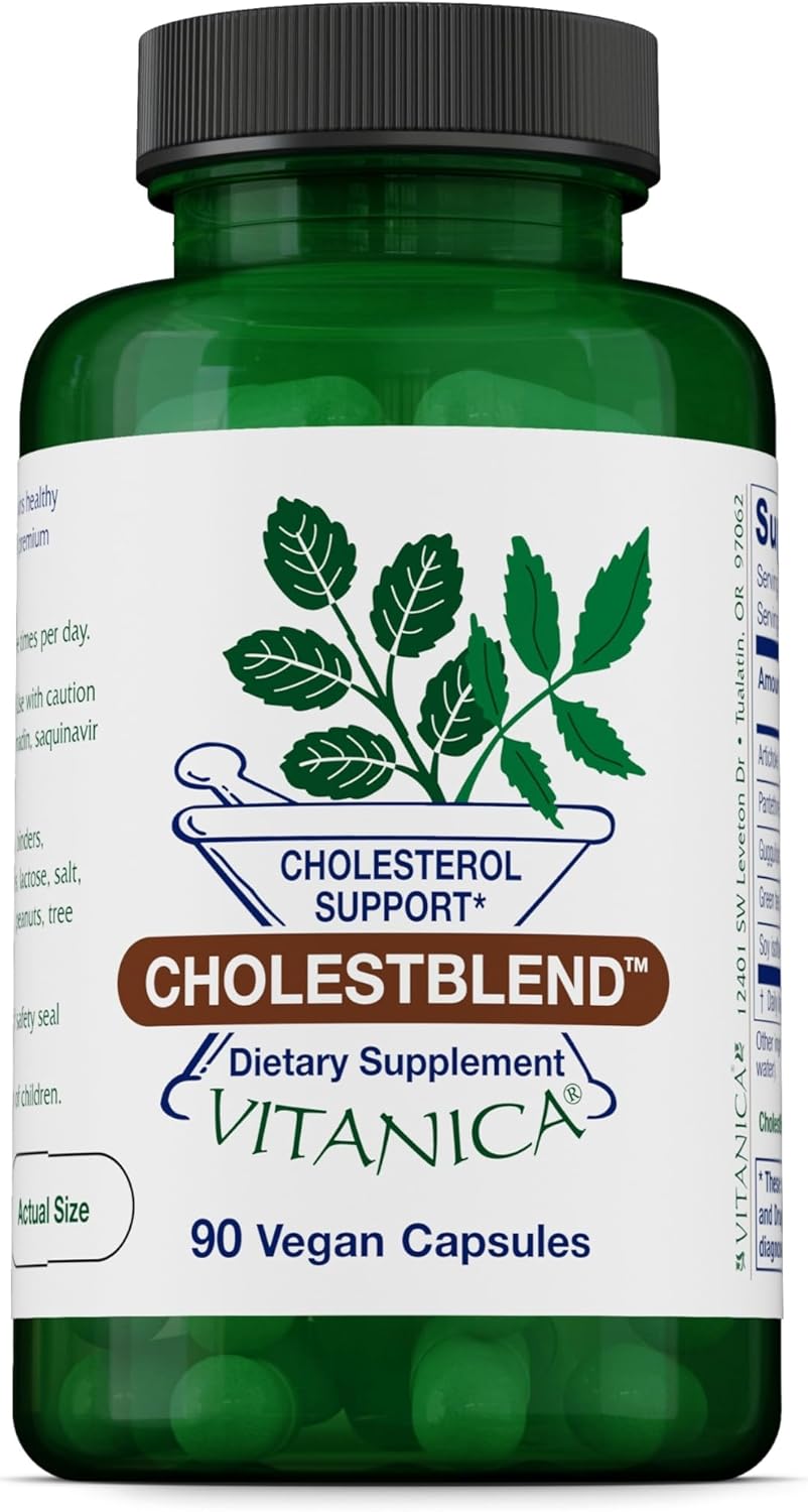 Vitanica CholestBlend - Berberine, Red Yeast Rice, Bergamot Orange - 90 Capsules