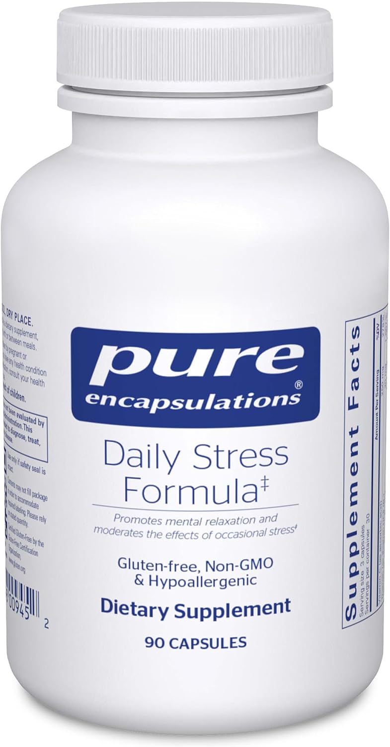 Pure Encapsulations Daily Stress Formula | Helps Support Relaxation and Manage Occasional Stress | 180 Capsules