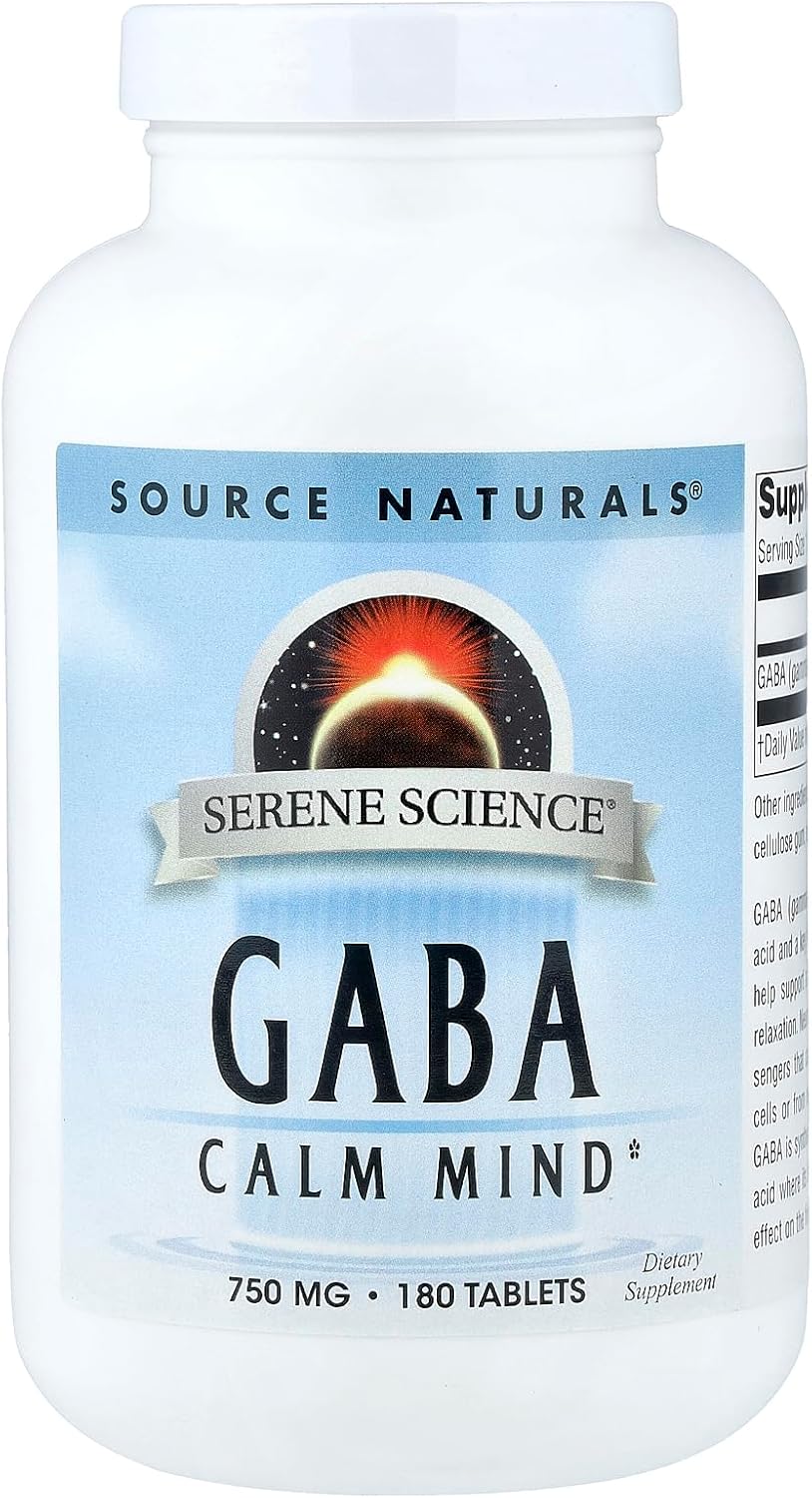Source Naturals Serene Science GABA 750 mg Calm Mind - 180 Tablets