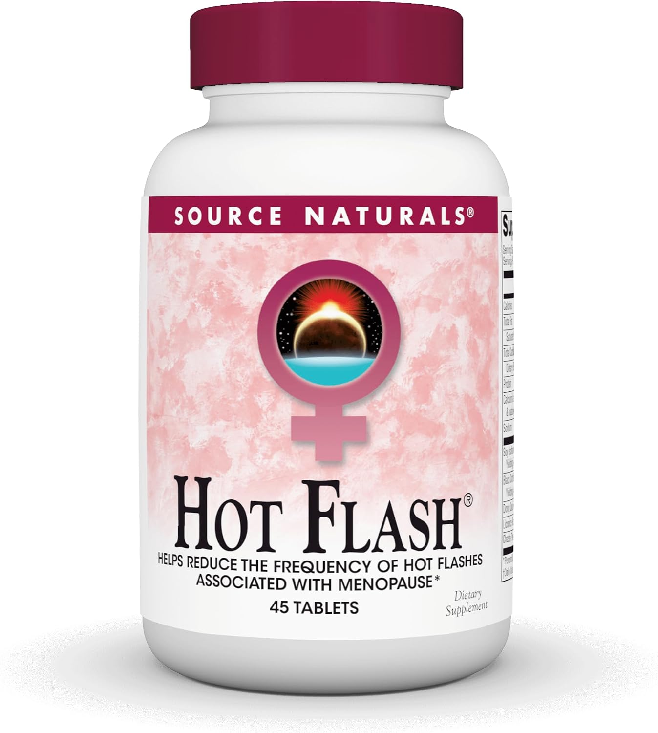 Source Naturals Hot Flash – Helps Reduce Hot Flashes Associated with Menopause – Non-GMO Soy – 45 Tablets