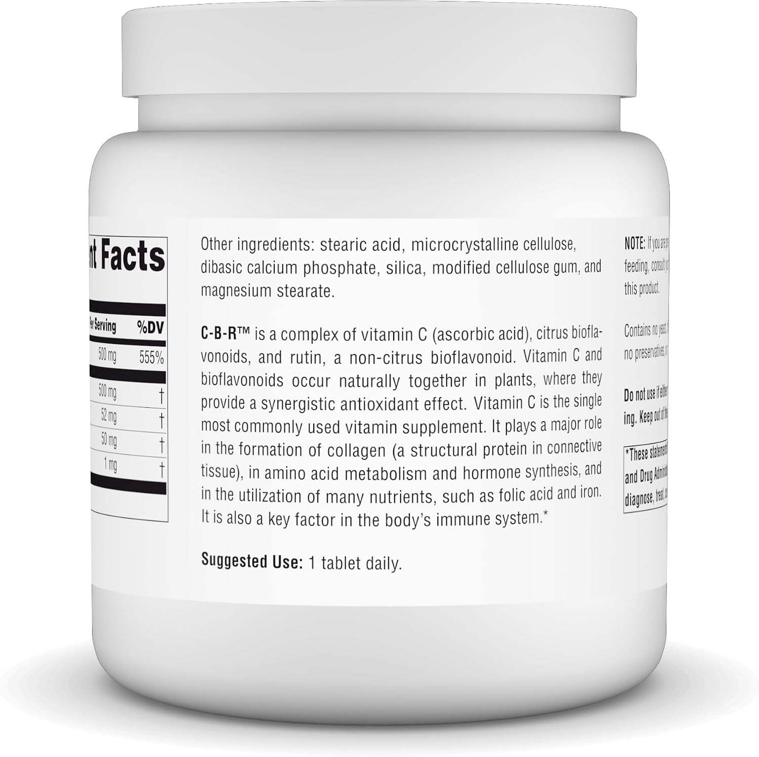 Source Naturals C-B-R – Vitamin C & Bioflavonoid Complex – 500 Tablets