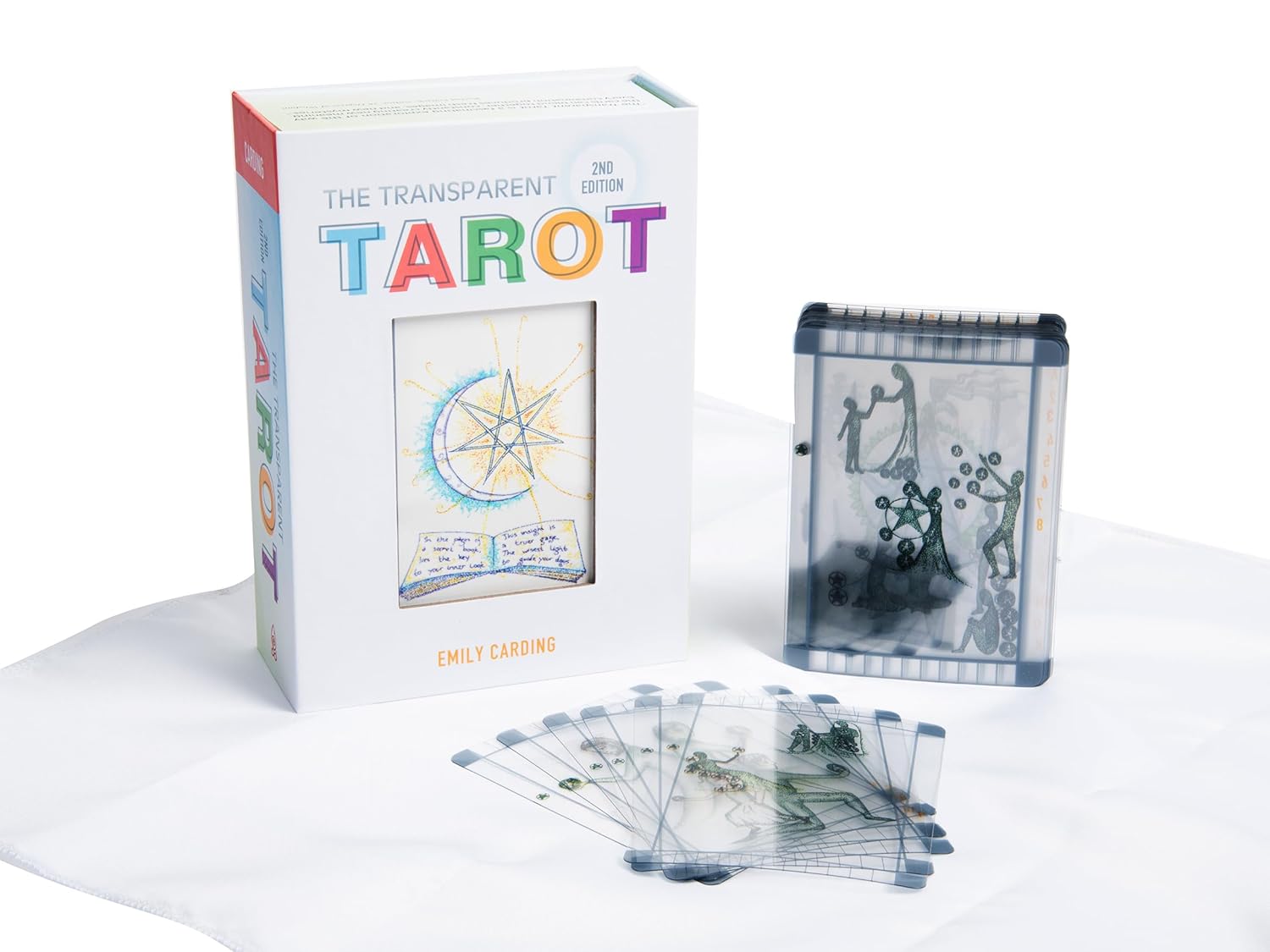The Transparent Tarot: 2nd Edition Tarot Kit with 78 Cards and Guide Book