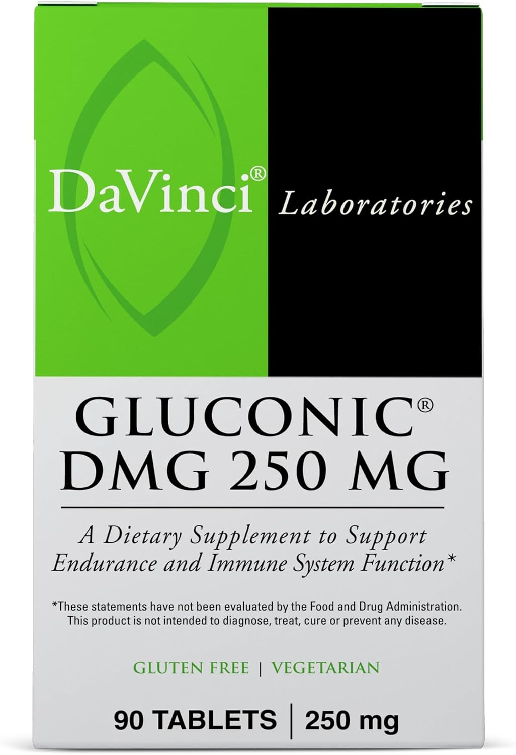 DaVinci Labs Gluconic DMG 250 mg - 90 Chewable Tablets