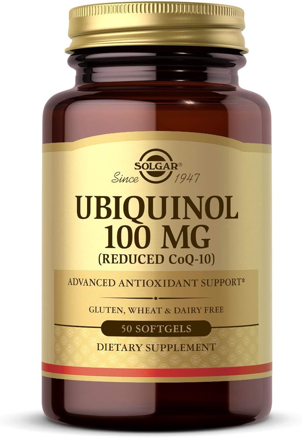 Solgar Ubiquinol 100 mg, 50 Softgels - Reduced Coenzyme Q10 - Advanced Antioxidant Support
