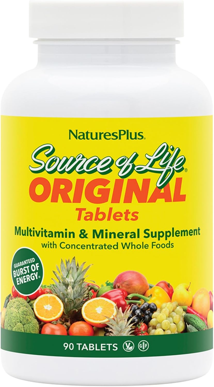 Nature's Plus Source of Life Multivitamin & Mineral Supplement – 180 Tablets