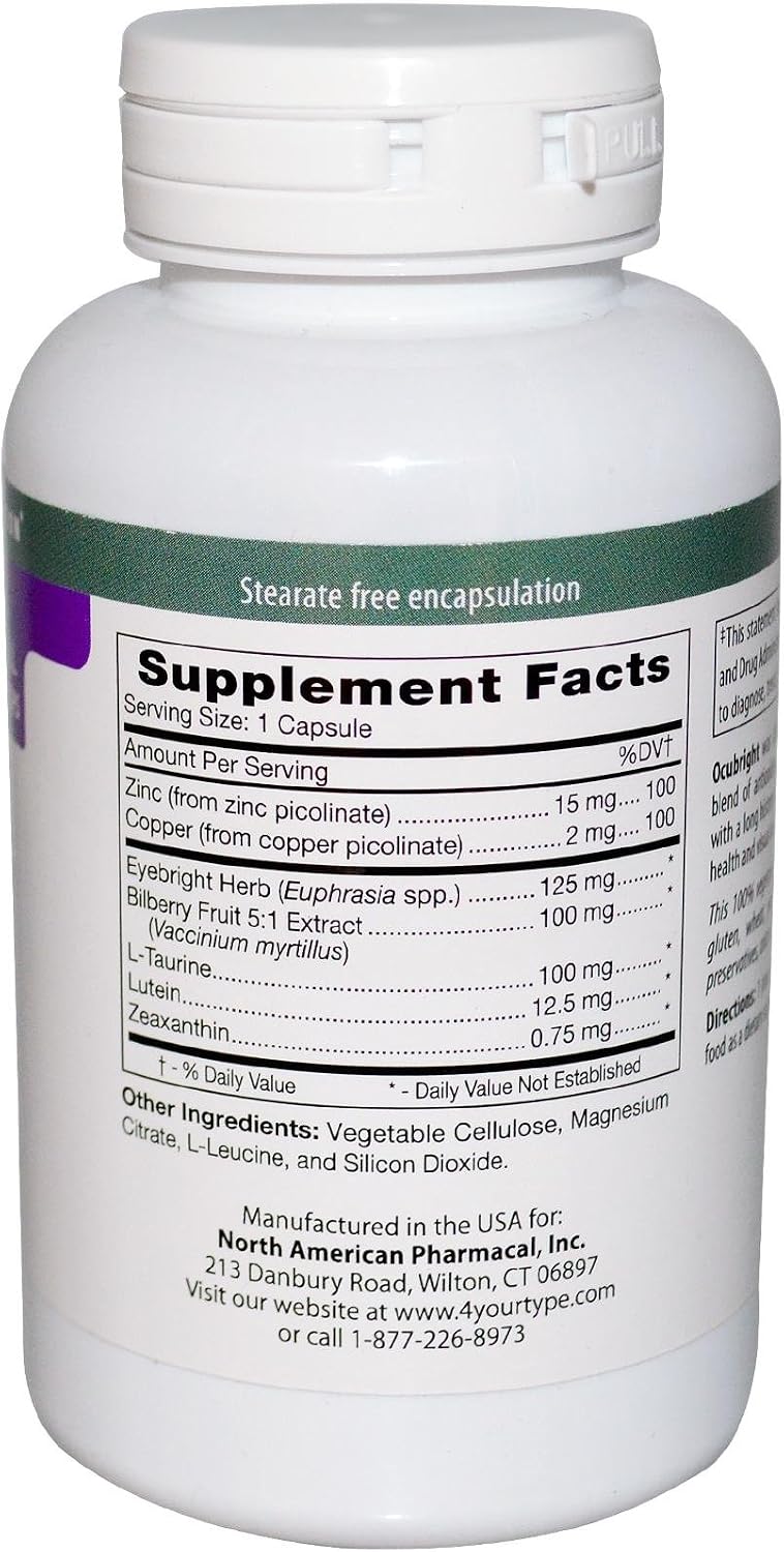 D'Adamo Personalized Nutrition Ocubright, 60 Capsules