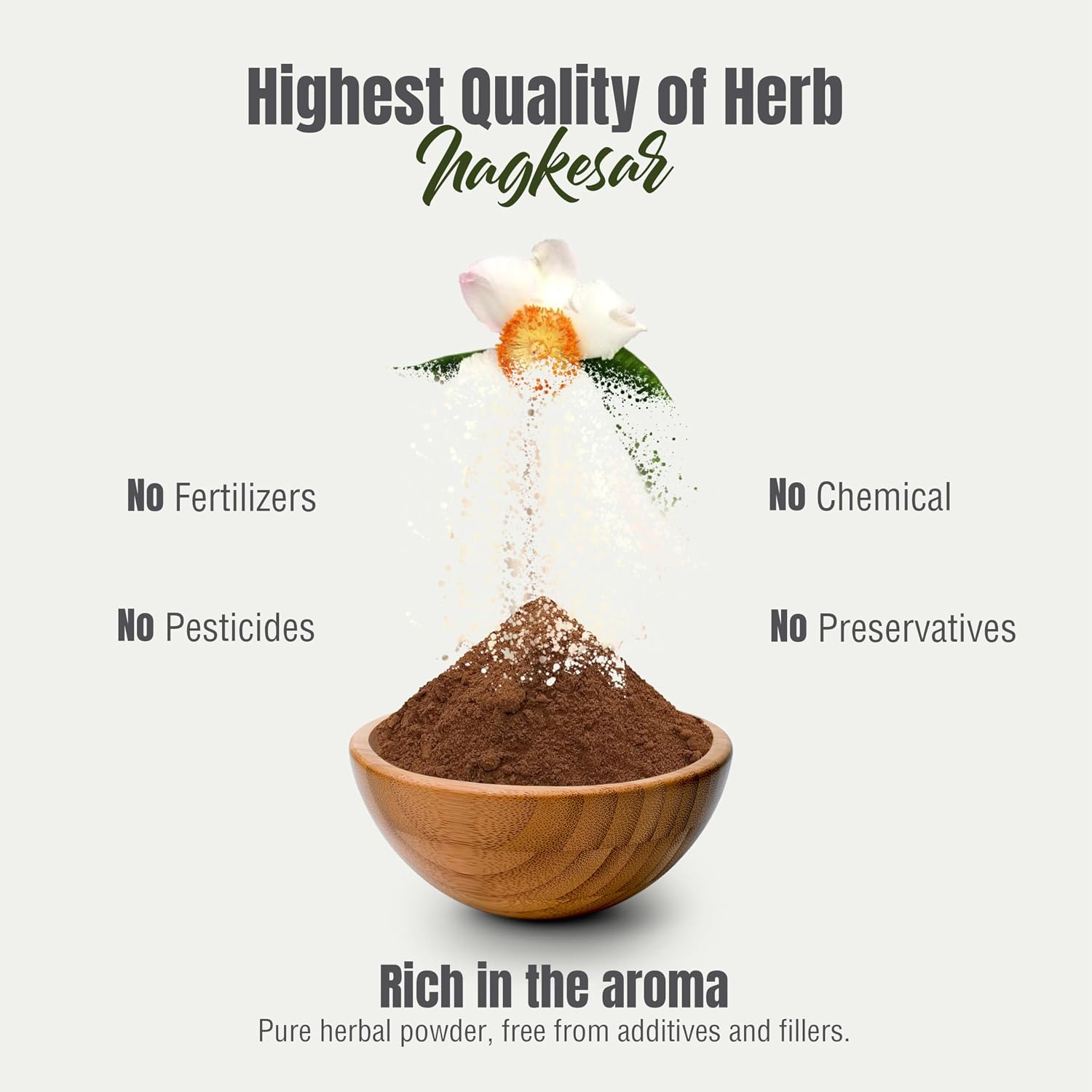 HerbsForever Nagkesar (Mesua Ferrea) Flower Pod Powder – 16 oz (454 g)