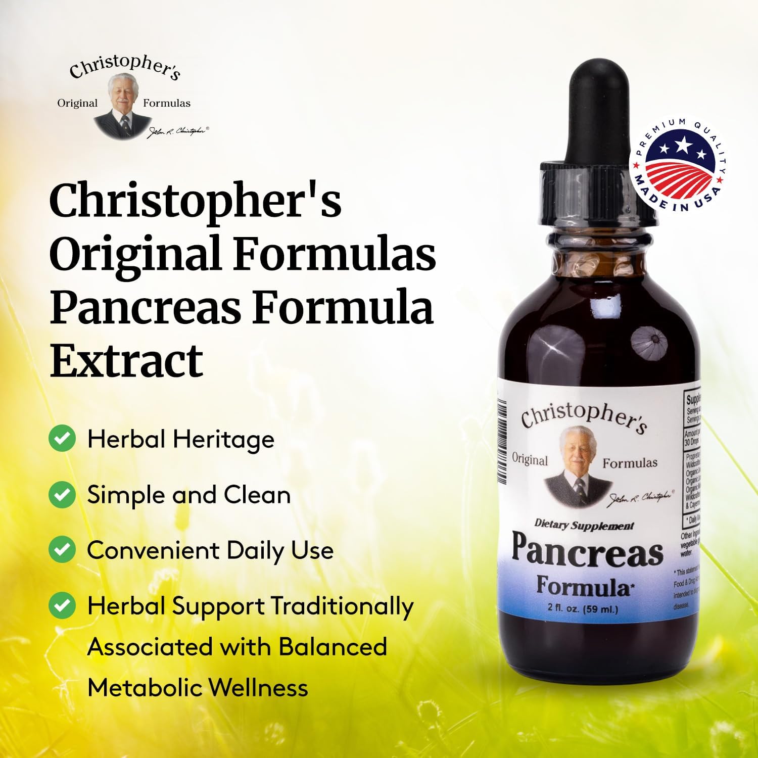 Christopher's Original Formulas Pancreas Formula Extract, 59 ml (2 fl oz)