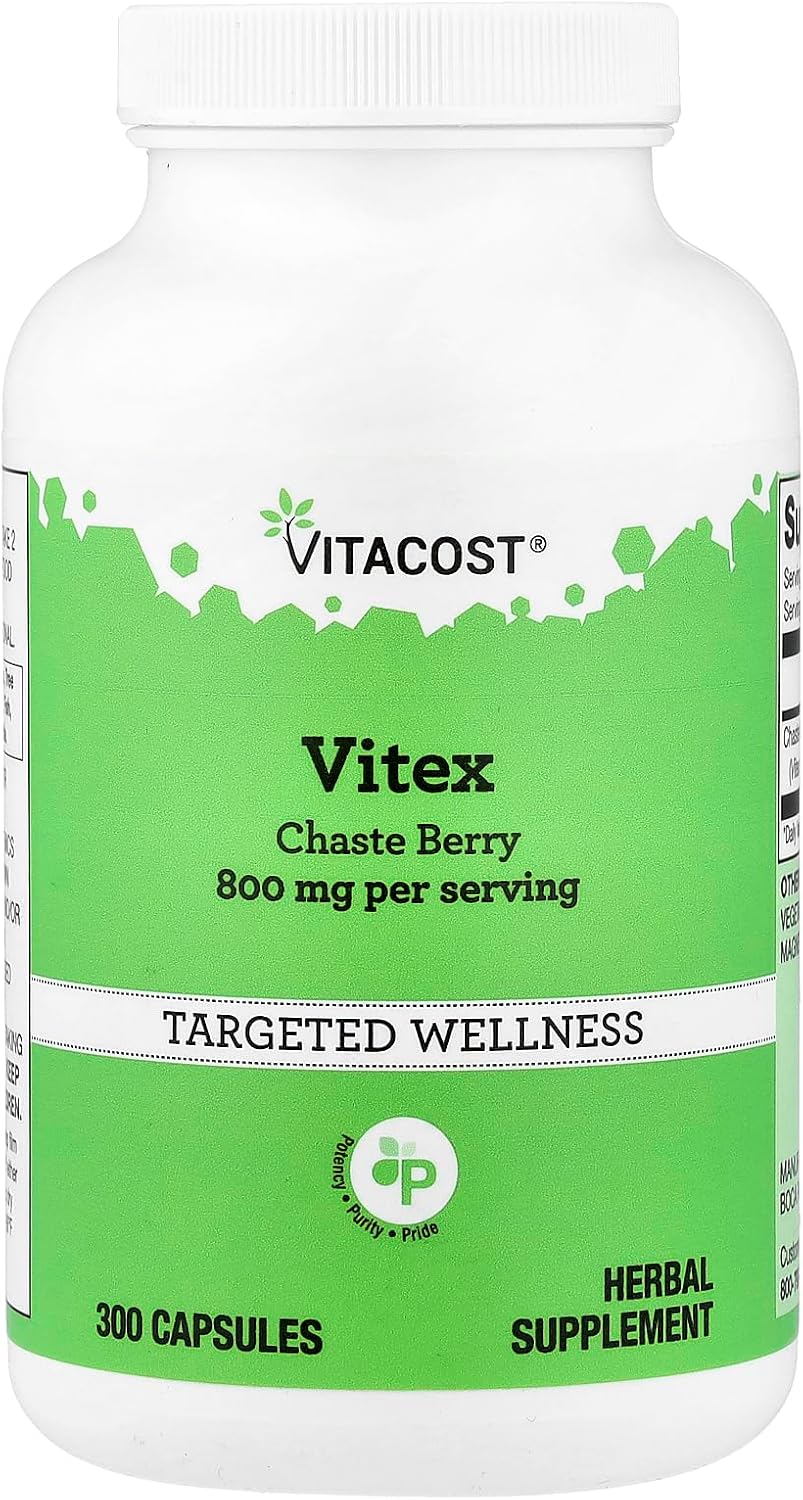 Vitacost Vitex Agnus-Castus Chaste Berry – 800 mg per Serving – 300 Capsules