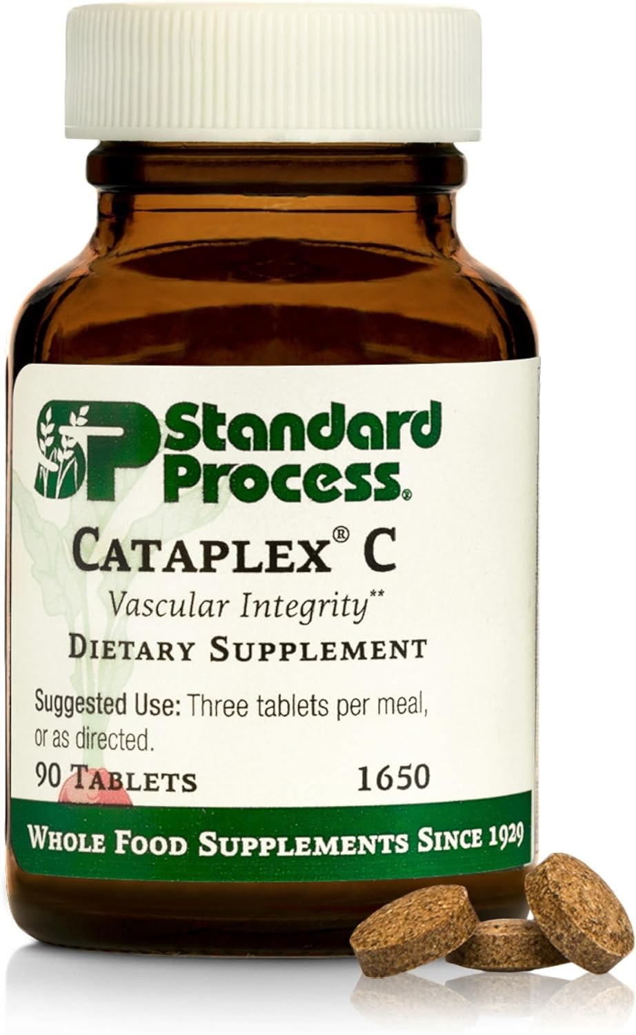 Standard Process Cataplex C – Whole Food Vitamin C for Immune and Bone Support – 90 Tablets