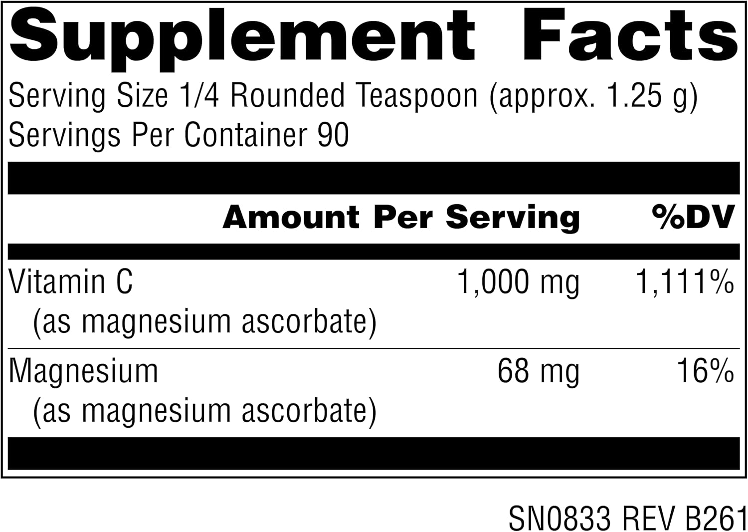 Source Naturals Magnesium Ascorbate Powder - Immune System Support, 113 g