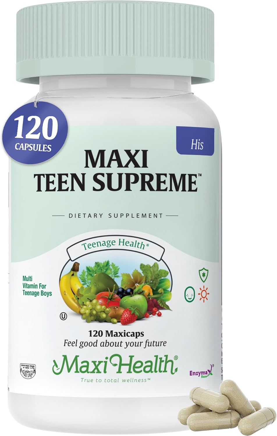 Maxi Health Teen Multivitamin Supreme for Boys 12-17 – 120 Tablets