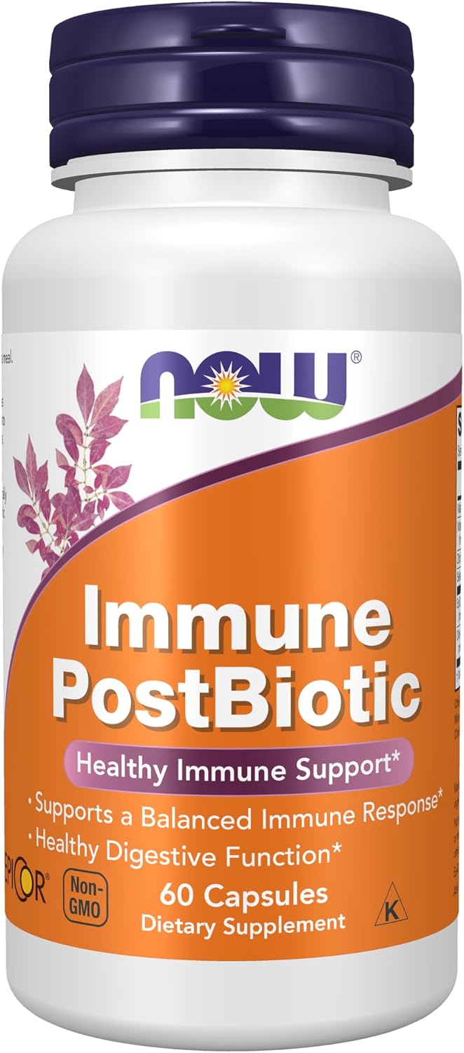 NOW Foods Immune PostBiotic – Immune Support, 60 Vegetable Capsules