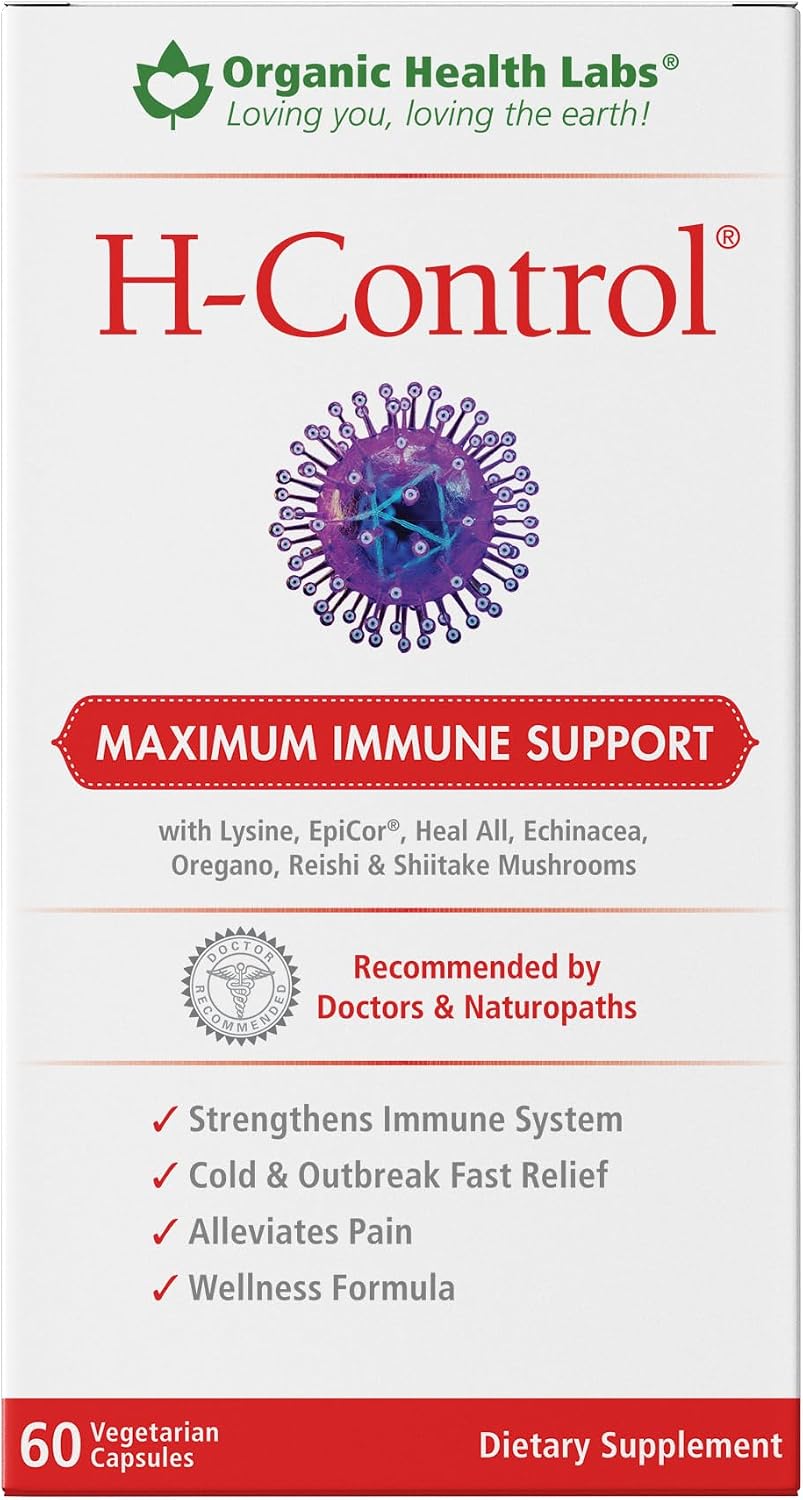 H-Control, Vitamin C with Zinc for Immune Support, 60 Veggie Capsules
