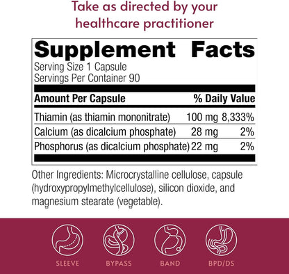 Bariatric Advantage Vitamin B1 (Thiamine) 100 mg - 90 Capsules