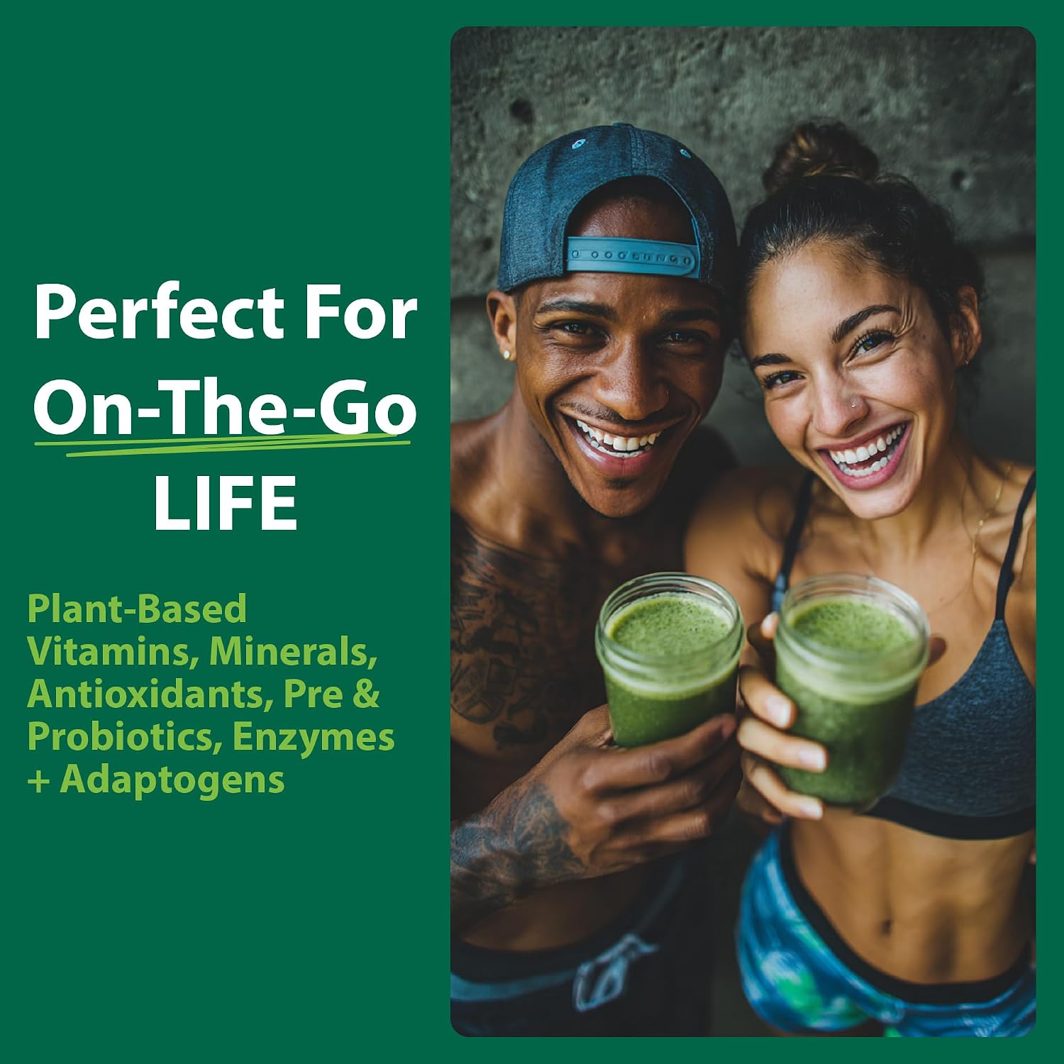 MacroLife Naturals Macro Greens Superfood Powder – 38 Superfoods with Probiotics, Digestive Enzymes & Adaptogens