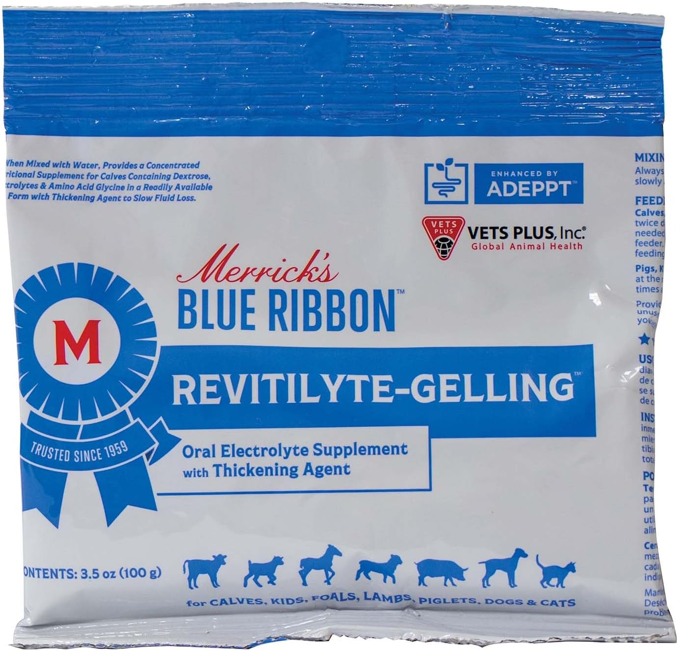 Vet's Plus Revitilyte-Gelling for Calves, 100 g