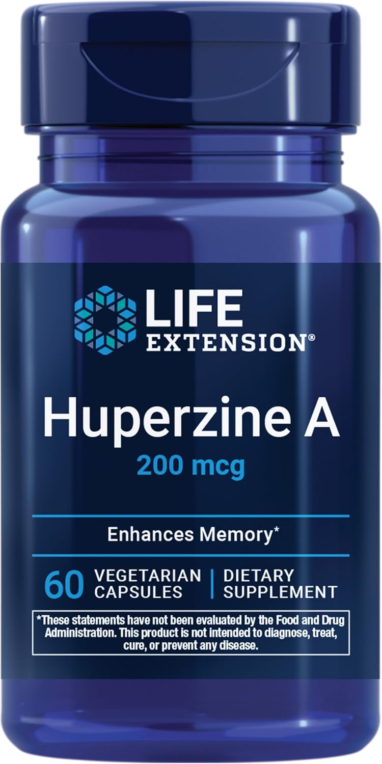 Life Extension Huperzine A - Memory and Cognitive Support, 60 Capsules