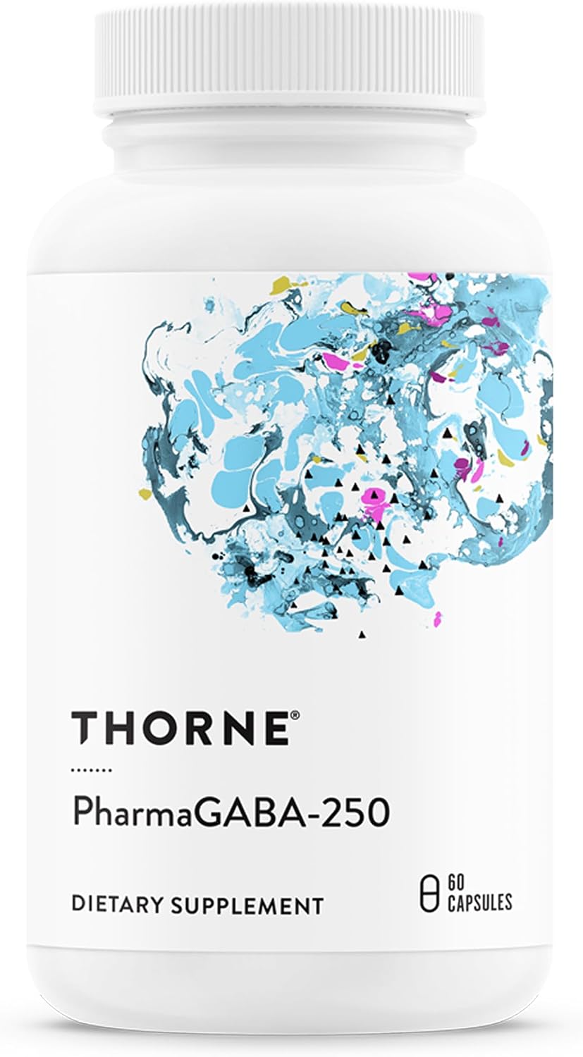 THORNE PharmaGABA-250 - GABA Supplement, 250 mg, 60 Capsules