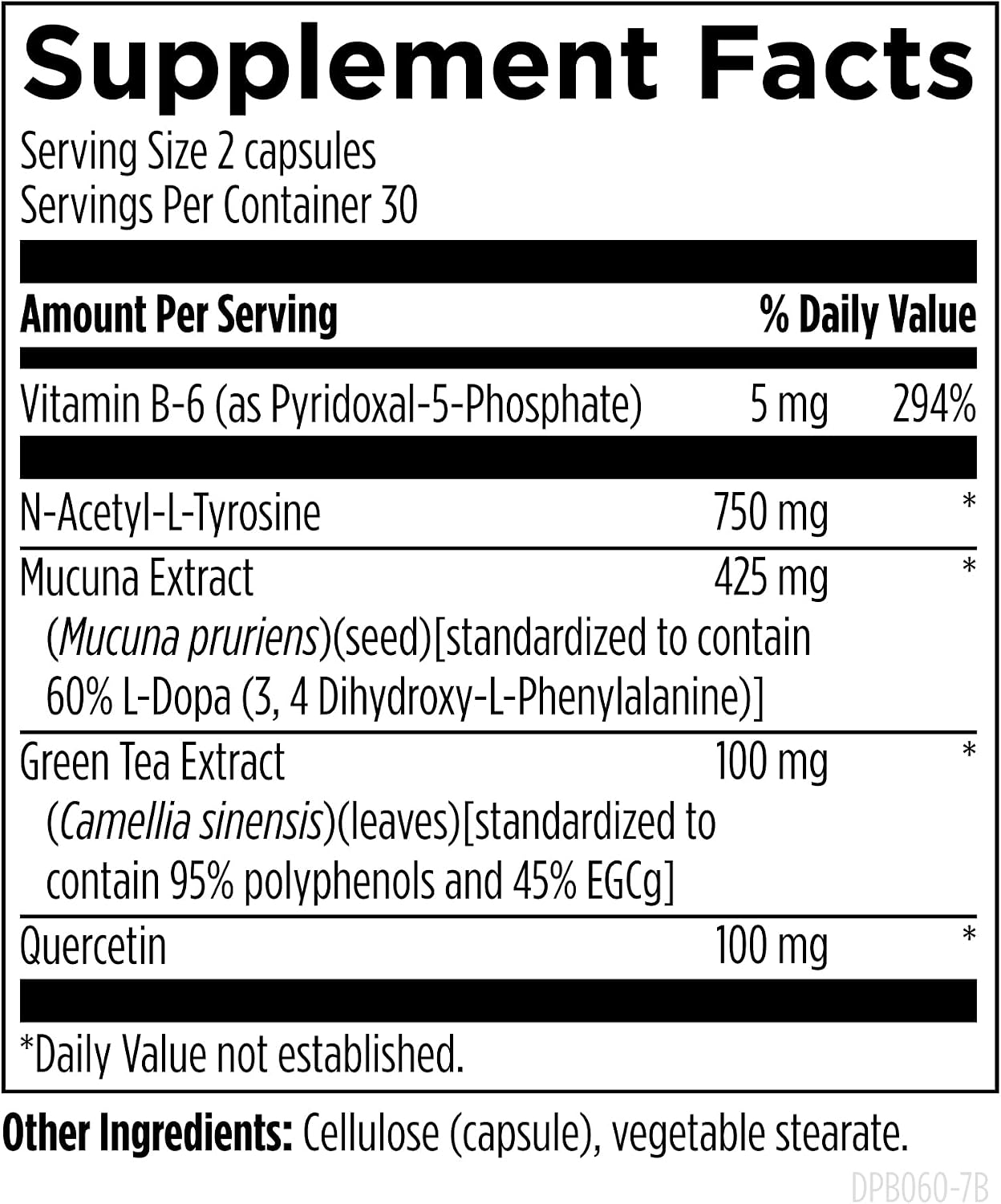 Designs for Health DopaBoost – Cognitive & Mood Support Supplement (60 Capsules)