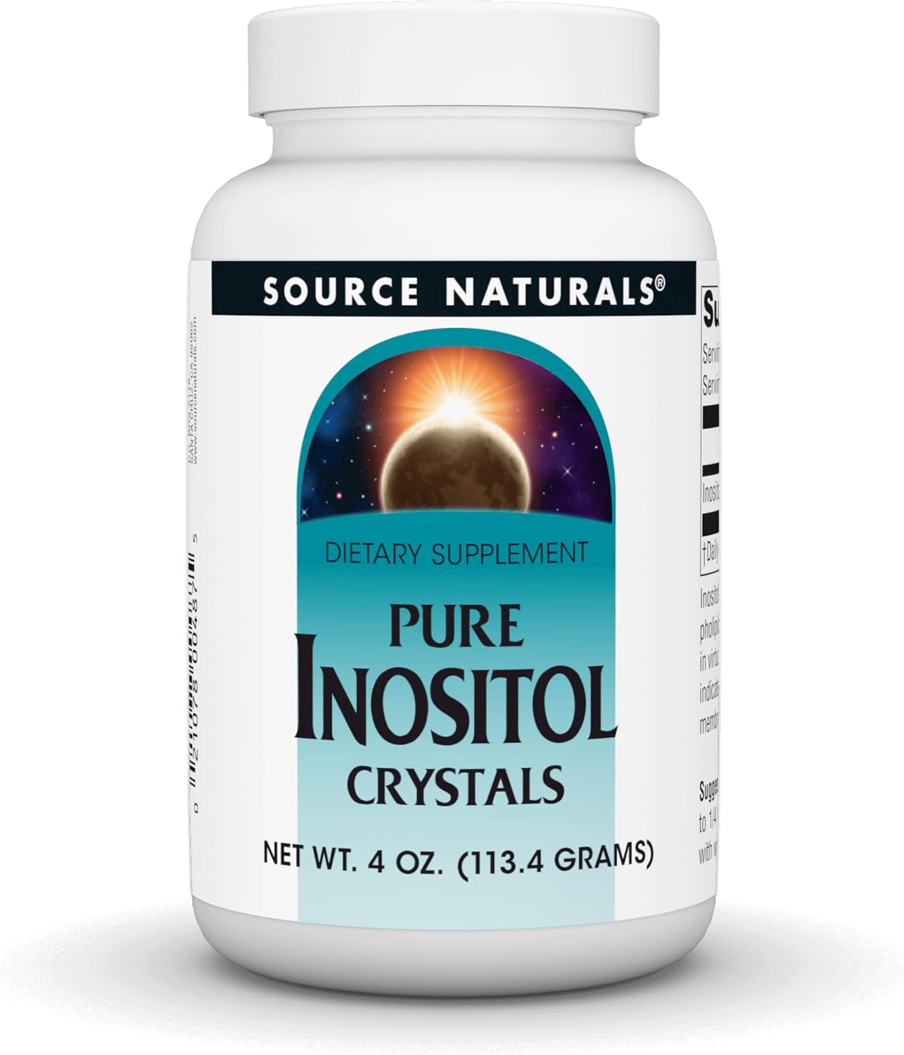 Source Naturals Pure Inositol 844 mg Dietary Supplement - 8 oz Crystals