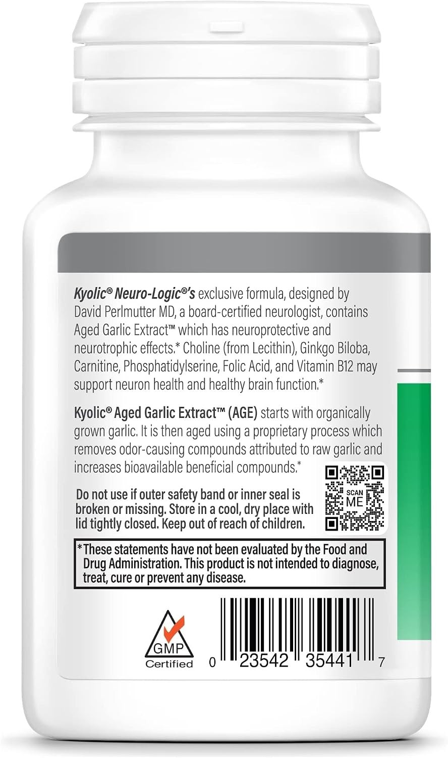 Kyolic Speciality Series Neuro-Logic, 120 Capsules (60 Servings)