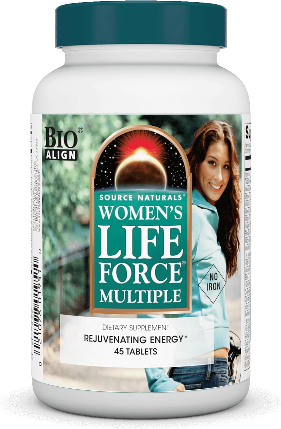 Source Naturals Women's Life Force Multiple Iron Free – Daily Multivitamin with 13 Vitamins and Minerals – 45 Tablets