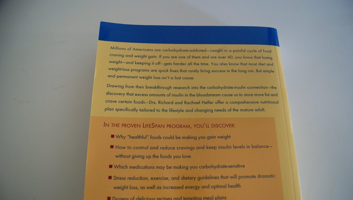 The Carbohydrate Addict's Lifespan Program: Personalized Plan for Healthy Aging in Your 40s, 50s, 60s and Beyond
