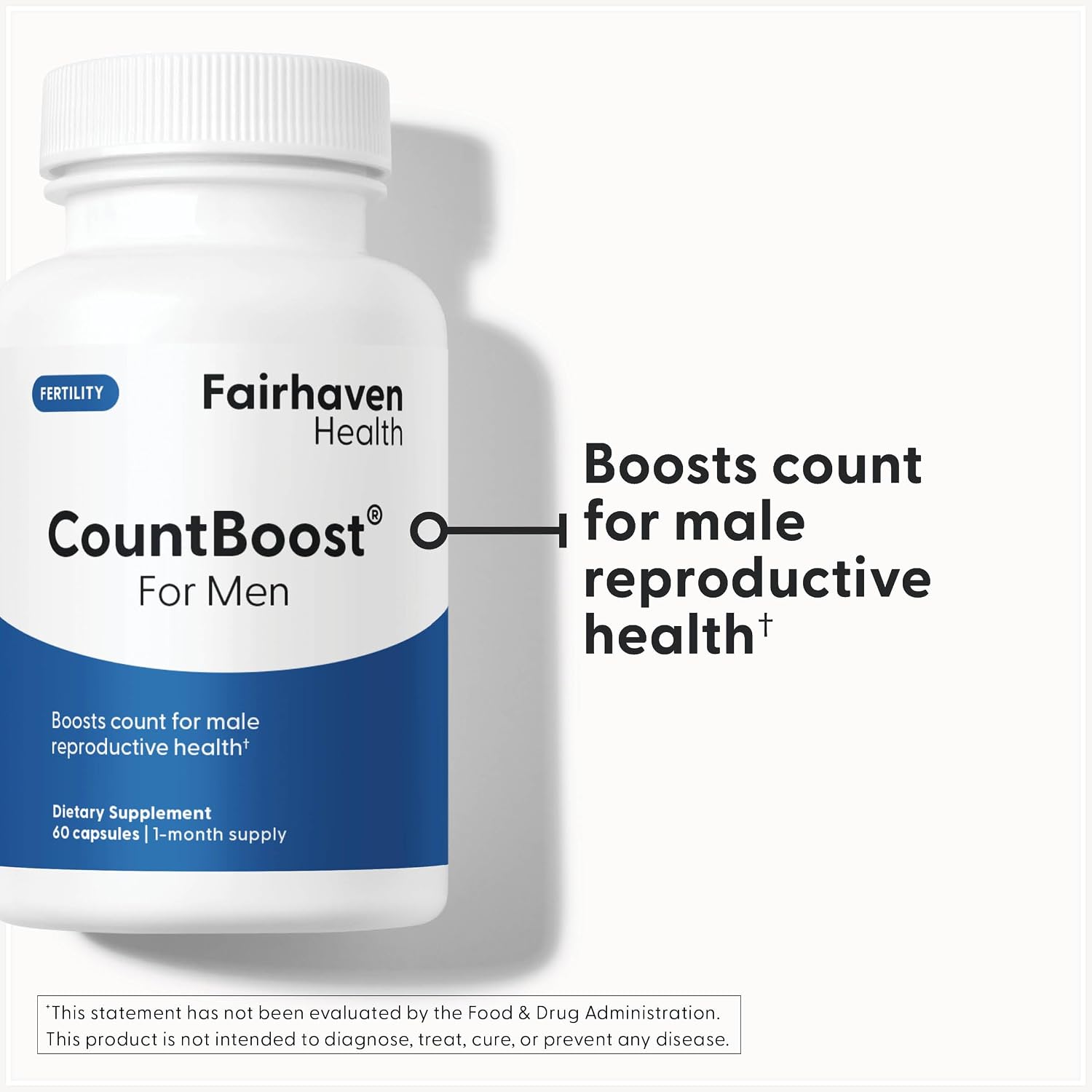 Fairhaven Health CountBoost for Men – Optimal Count and Volume Male Fertility Supplement