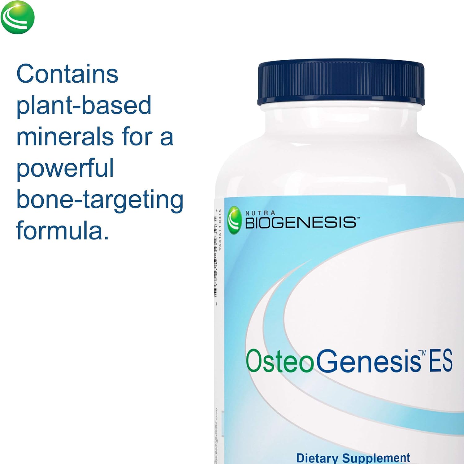 Nutra BioGenesis Osteogenesis - Bone Health Supplement with Vitamin D3, K2, Calcium, Magnesium, Zinc, Boron & Silica - 240 Veggie Capsules
