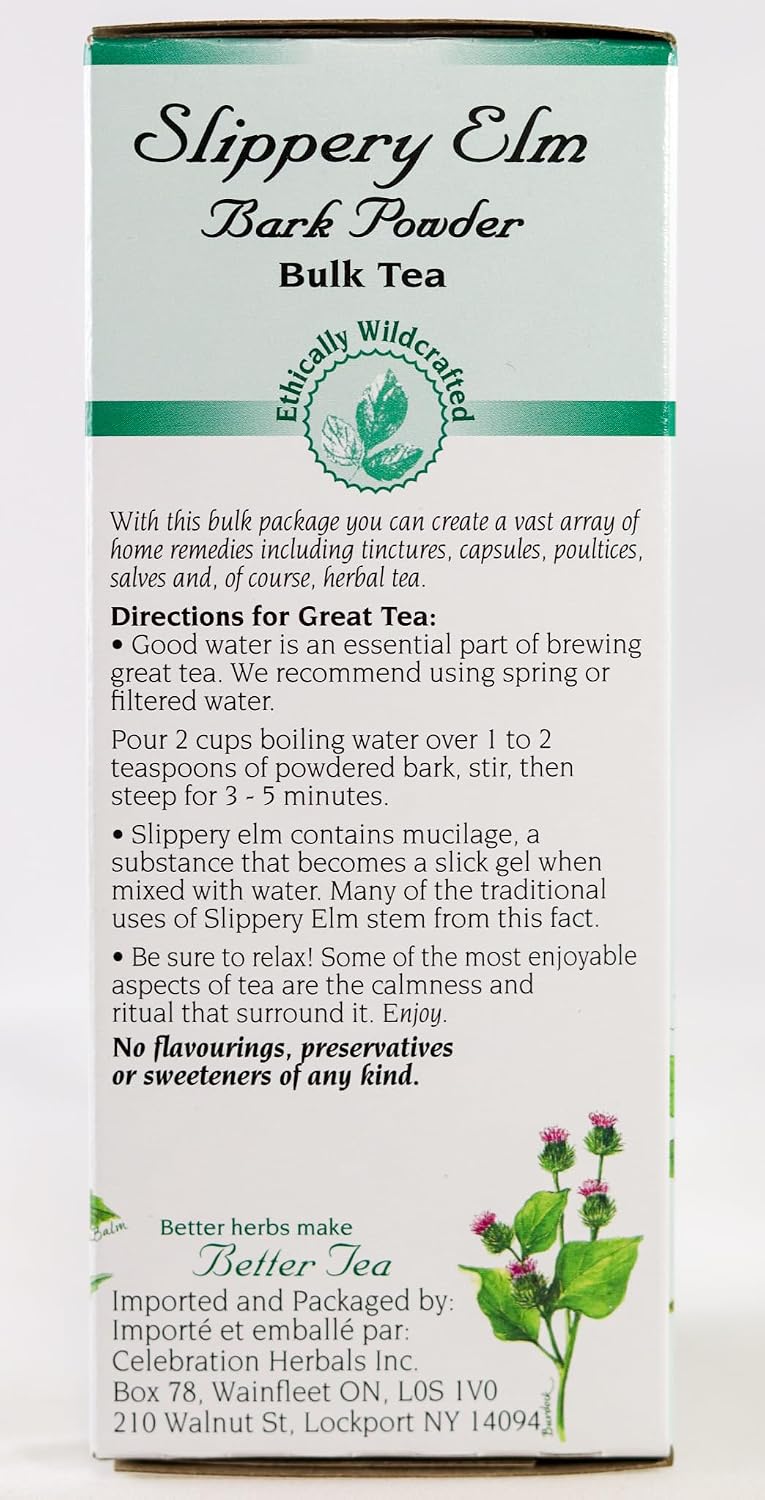 Slippery Elm Bark Powder - Wildcrafted, 65 g