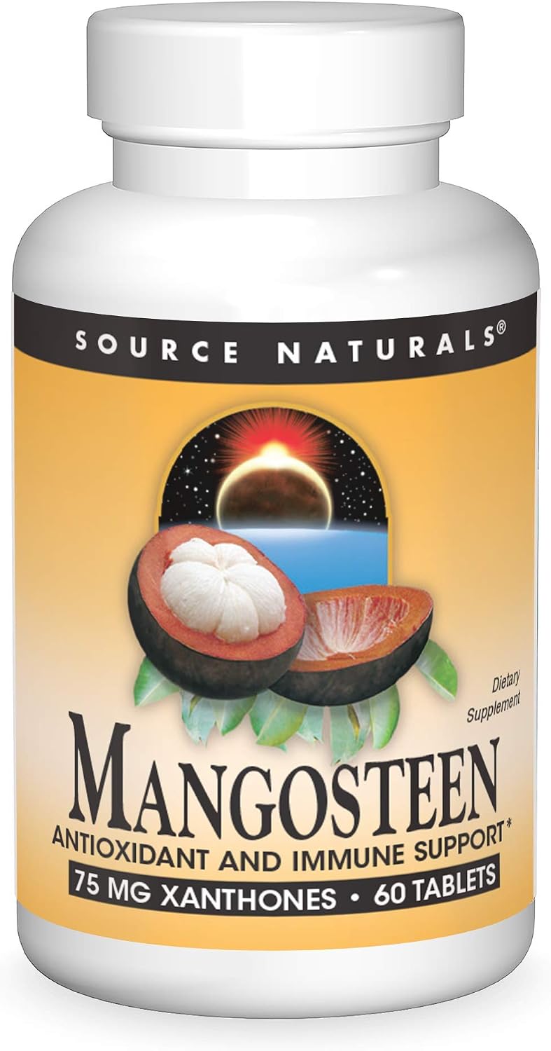 Source Naturals Mangosteen - Antioxidant & Immune Support Supplement, 75 mg Xanthones, 60 Tablets - Canada