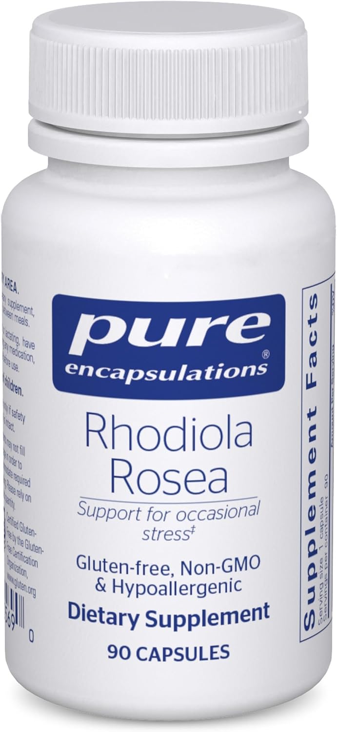 Pure Encapsulations Rhodiola Rosea – Adaptogen Stress Supplement, 180 Capsules