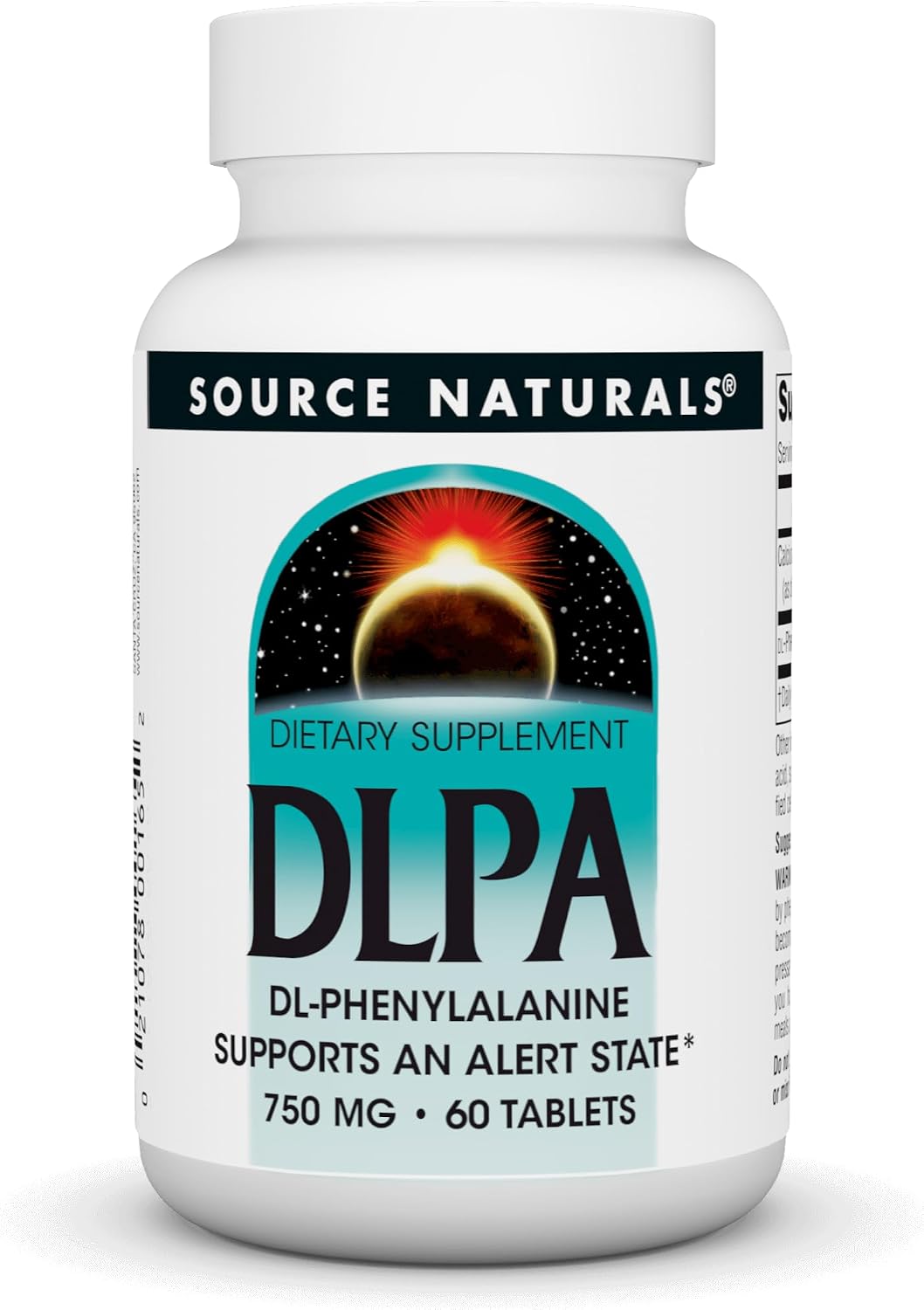 Source Naturals DLPA DL-Phenylalanine - 750 mg - 60 Tablets