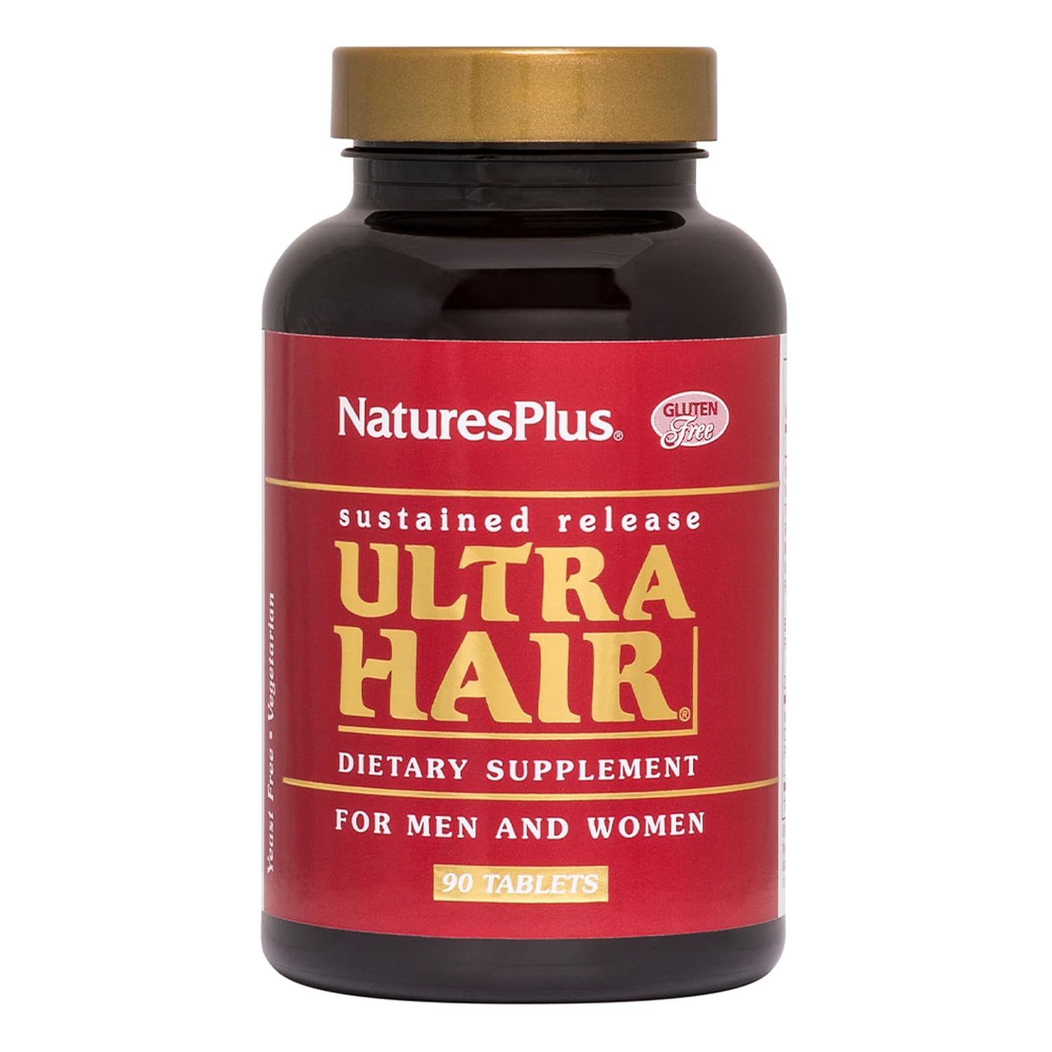NaturesPlus Ultra Hair - 90 Sustained Release Tablets - Helps Support Healthy Hair Growth