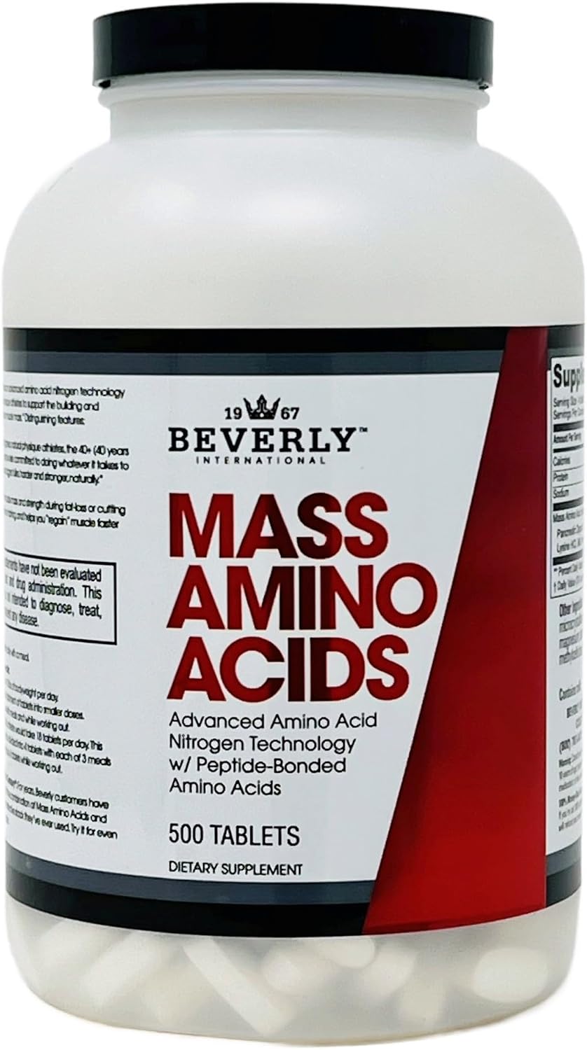 Beverly International Mass Amino Acids – 500 Tablets - görsel 1
