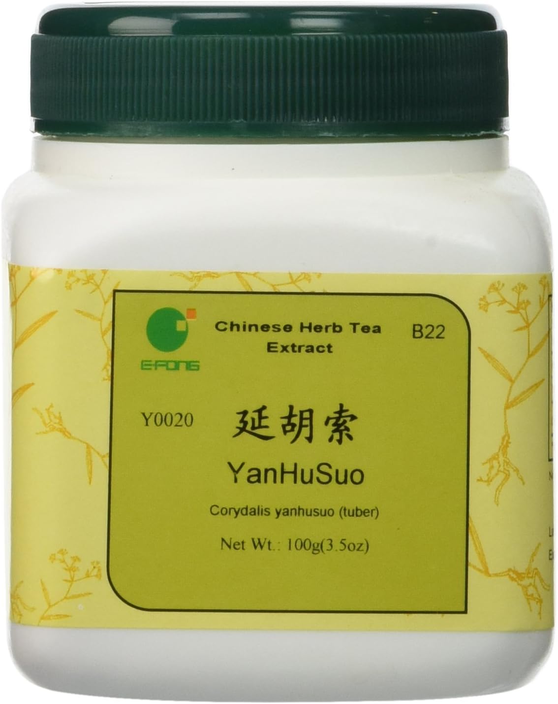 Yan Hu SUO - Corydalis Yanhusuo Tuber, 100 g (E-Fong)