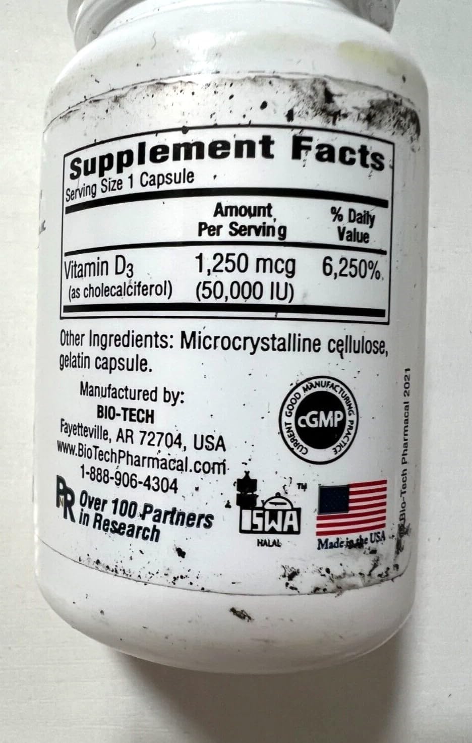 D3-50 100 Capsules BIO-TECH by Choice One