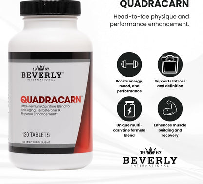 Beverly International Quadracarn 4X-Potency Carnitine Blend – 120 Tablets