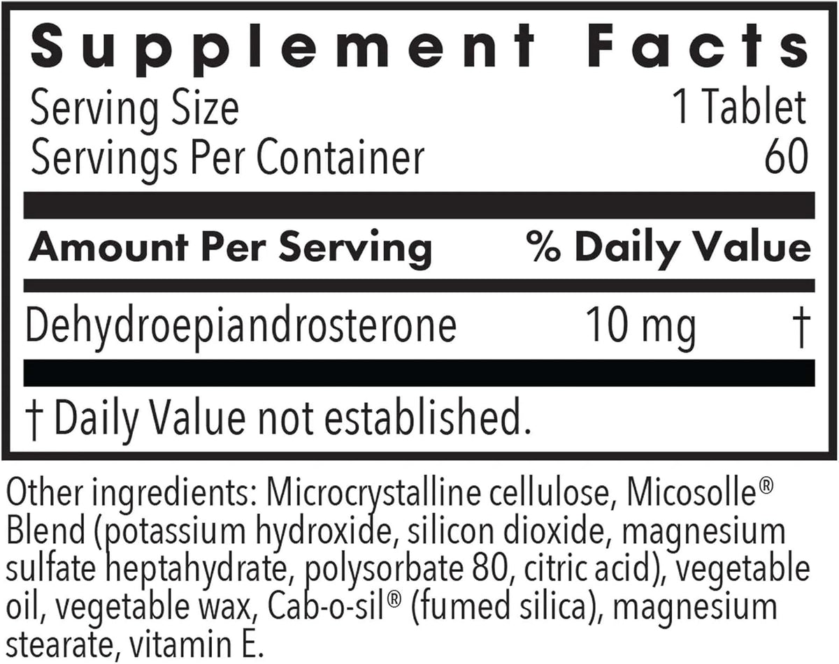 Allergy Research Group DHEA 10 – Micronized Lipid Matrix – 10 mg, 60 Capsules - görsel 2