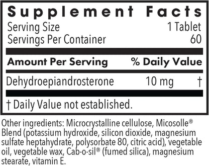 Allergy Research Group DHEA 10 – Micronized Lipid Matrix – 10 mg, 60 Capsules
