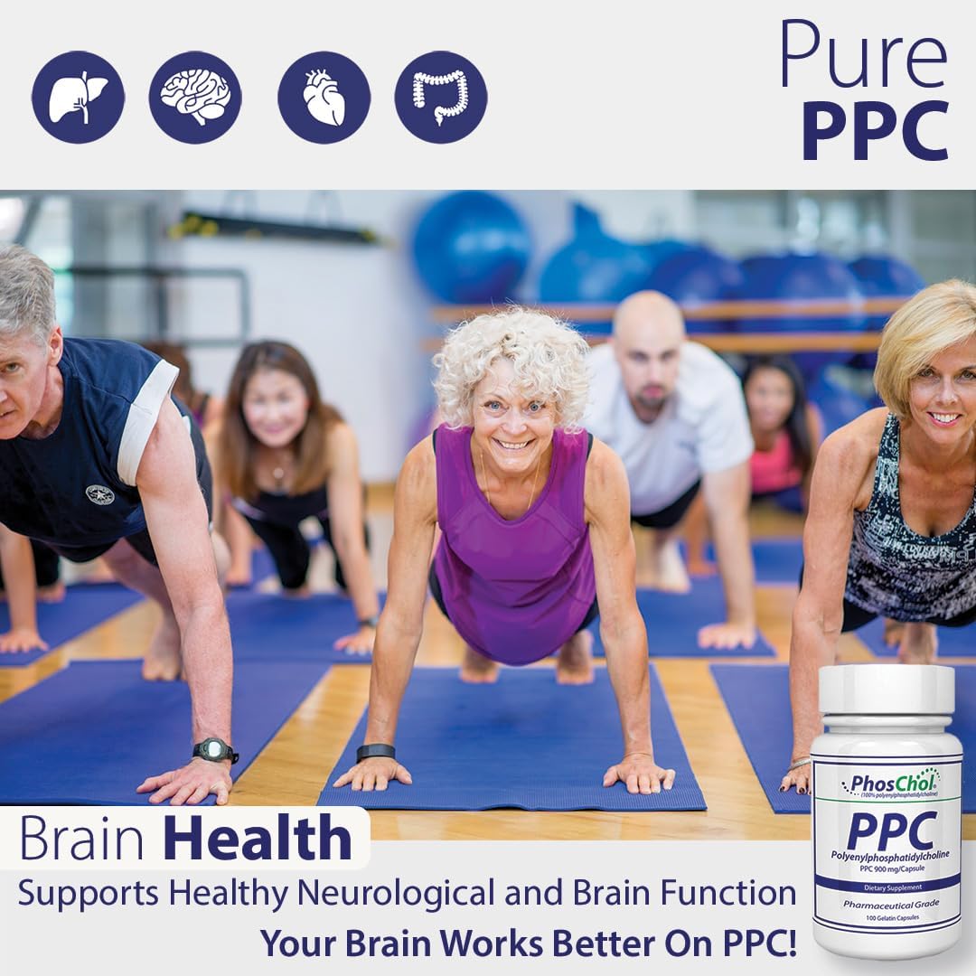 Nutrasal PhosChol PPC Polyenyl PhosphatidylCholine Choline Supplement 900 mg 300 Gelatin Capsules