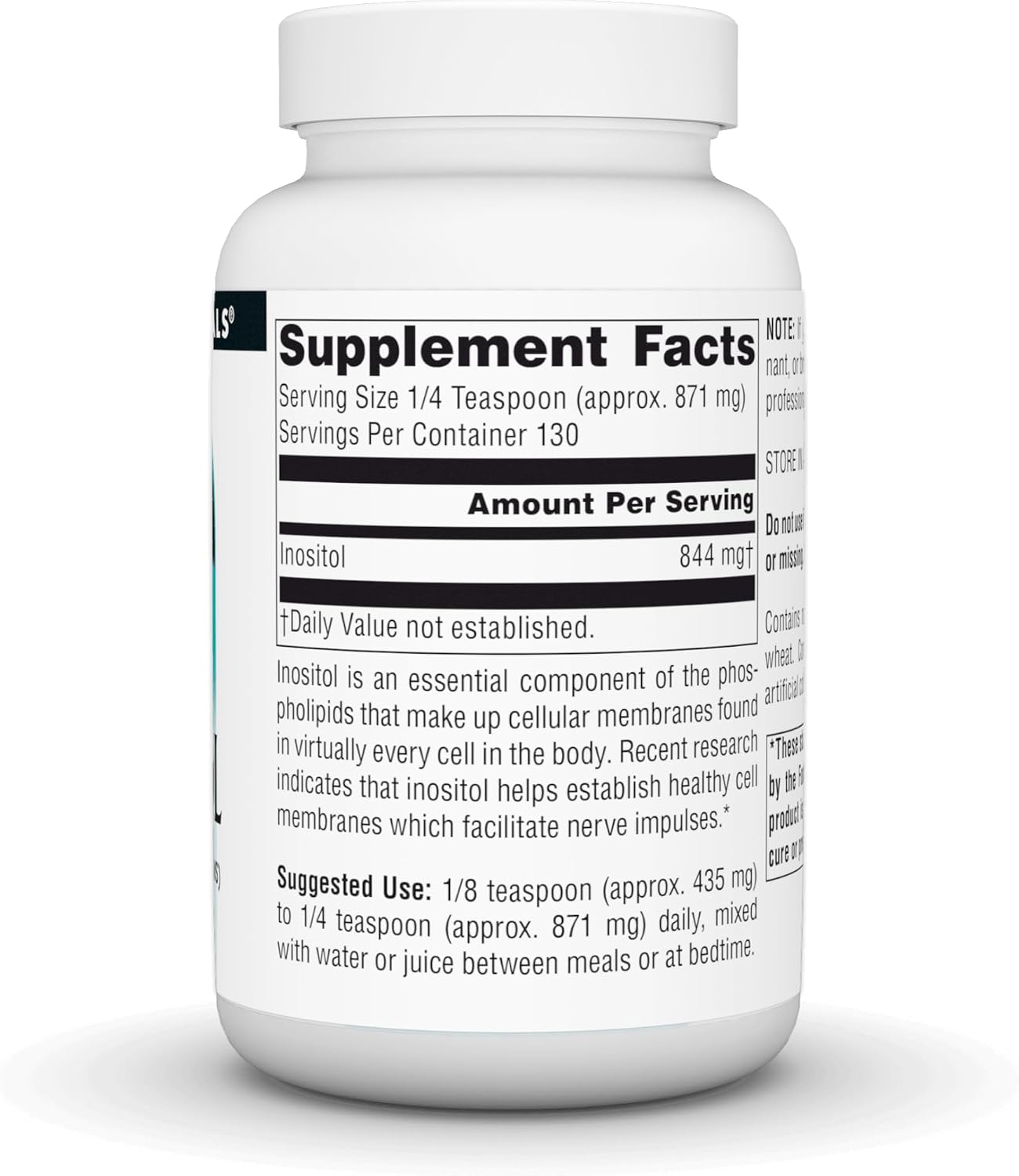 Source Naturals Pure Inositol, Dietary Supplement* - 113 g Powder