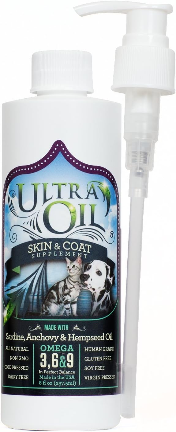 Ultra Oil Skin and Coat Supplement for Dogs and Cats, 128 oz